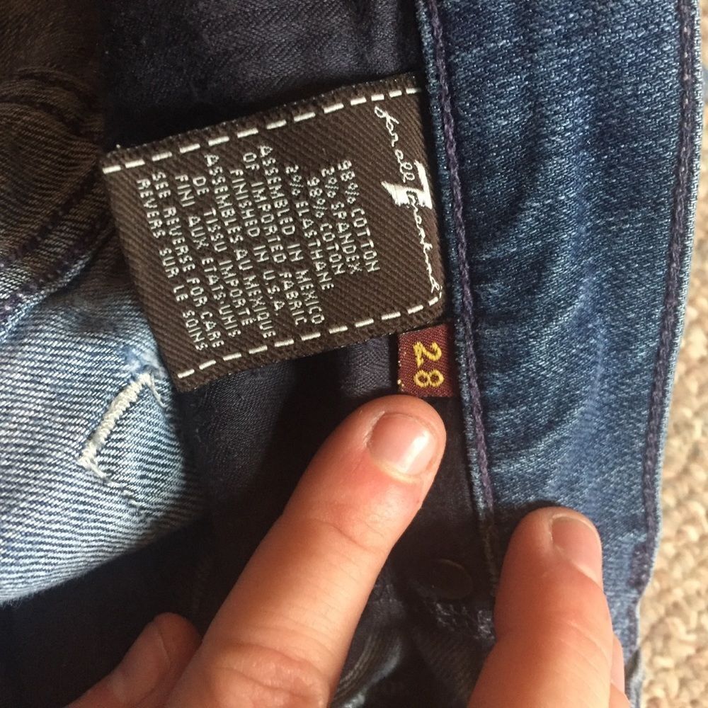 7 for all Mankind Distressed Jeans - Picture 7 of 7
